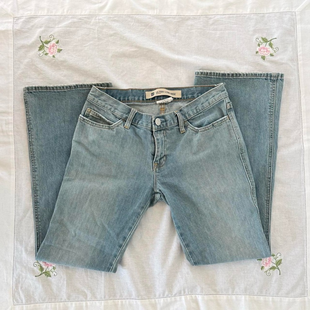 GAP Women's Straight Leg Jeans - Light Blue